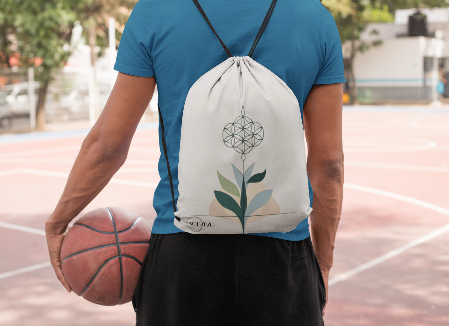 VITA – Premium Turnbeutel | Minimalistisches Design von SOLVIVO | Symbol für Lebensenergie & Wachstum