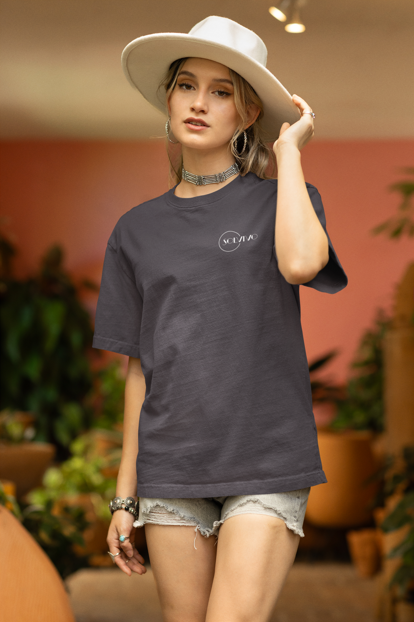 VITA – Unisex Bio T-Shirt | Minimalistisches Design von SOLVIVO | Symbol für Lebensenergie & Wachstum