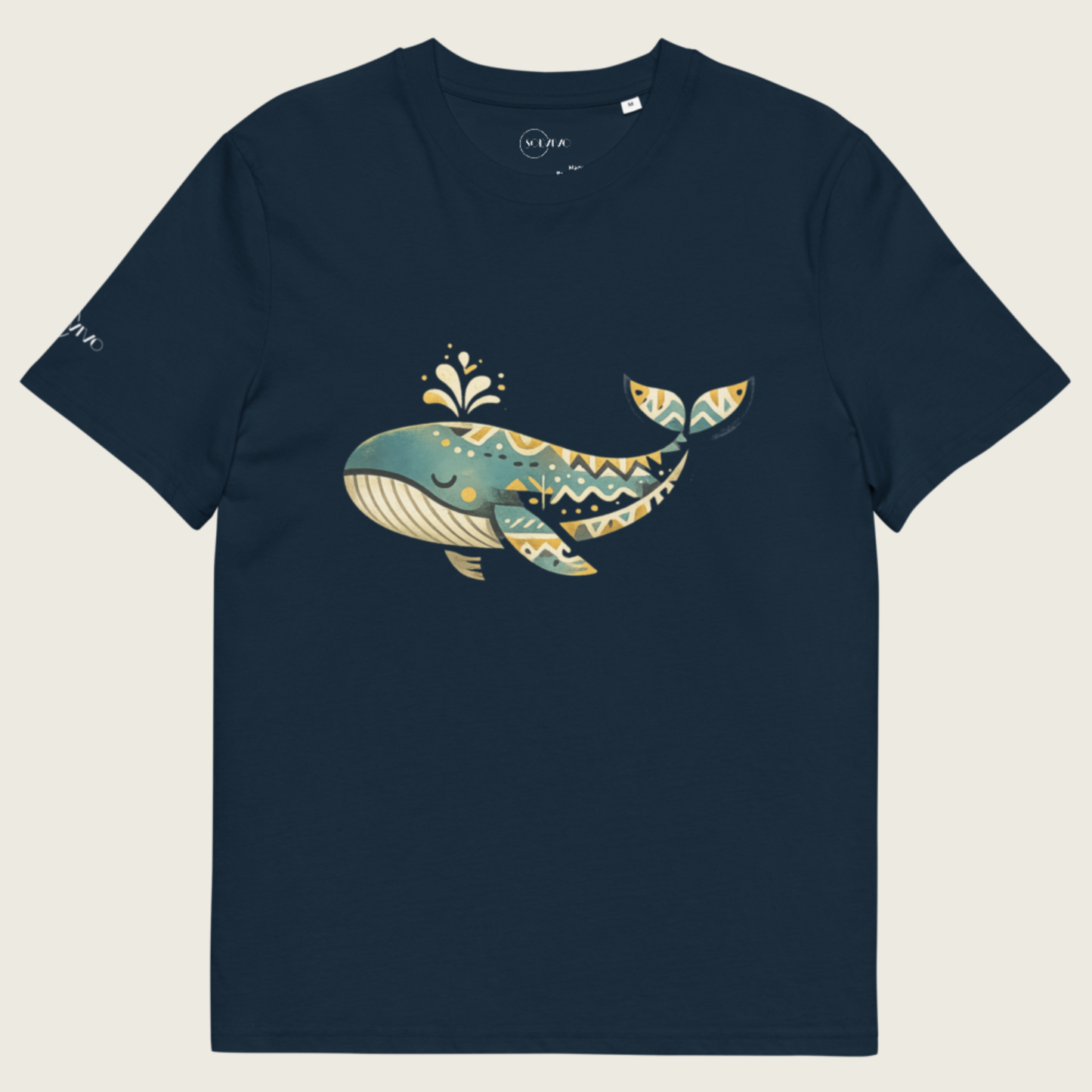 SPIRIT – Unisex Bio T Shirt | Geometrisches Waldesign von SOLVIVO | Symbol für Freiheit & innere Ruhe