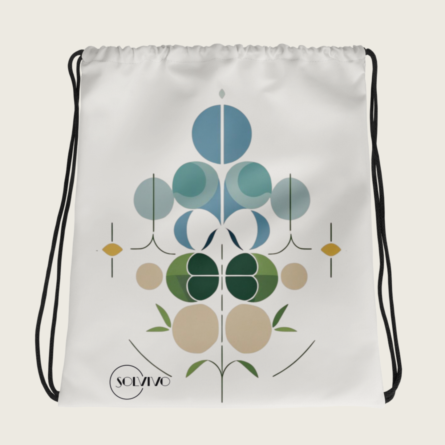 NOOR – Premium Turnbeutel | Minimalistisches Design von SOLVIVO | Symbol für Licht & Klarheit