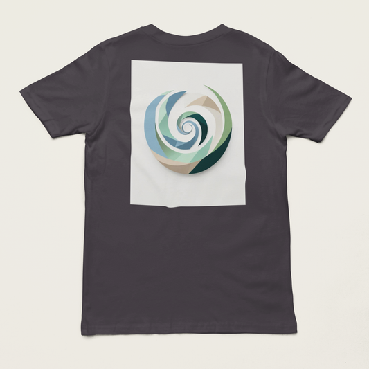 AUREA – Unisex Bio T-Shirt | Minimalistisches Design von SOLVIVO | Symbol für Goldene Mitte & innere Ruhe