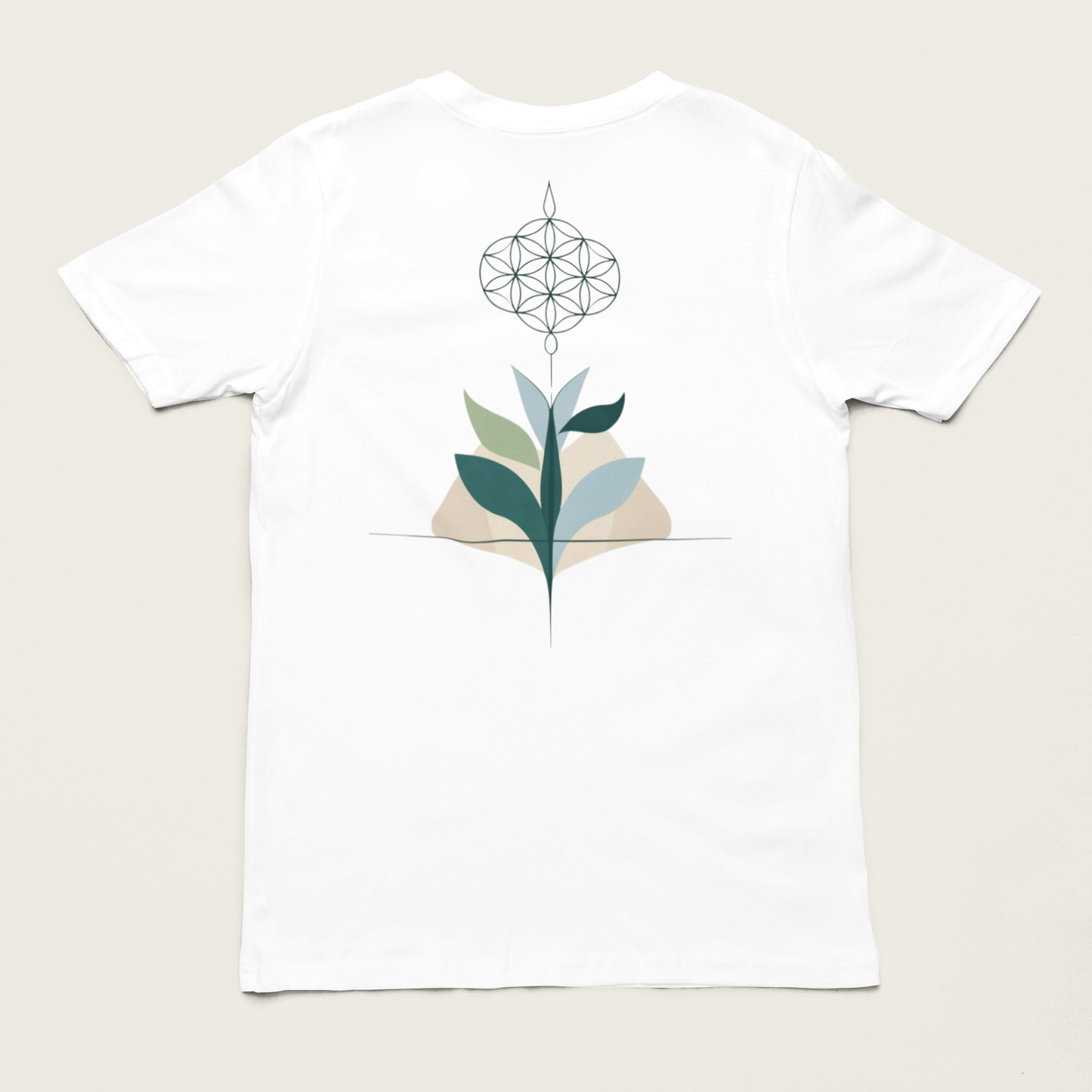 VITA – Unisex Bio T-Shirt | Minimalistisches Design von SOLVIVO | Symbol für Lebensenergie & Wachstum