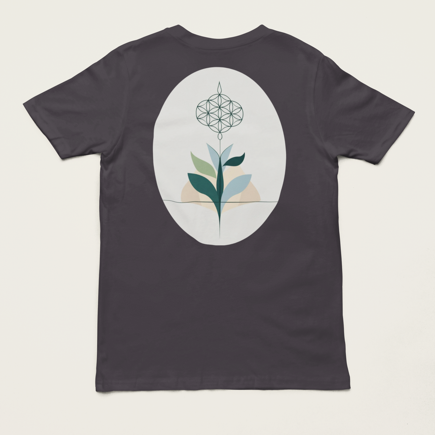VITA – Unisex Bio T-Shirt | Minimalistisches Design von SOLVIVO | Symbol für Lebensenergie & Wachstum