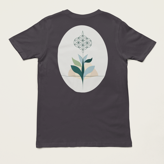 VITA – Unisex Bio T-Shirt | Minimalistisches Design von SOLVIVO | Symbol für Lebensenergie & Wachstum