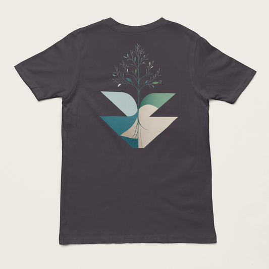 TARU – Unisex Bio T-Shirt | Minimalistisches Design von SOLVIVO | Symbol für Stärke & Wurzeln