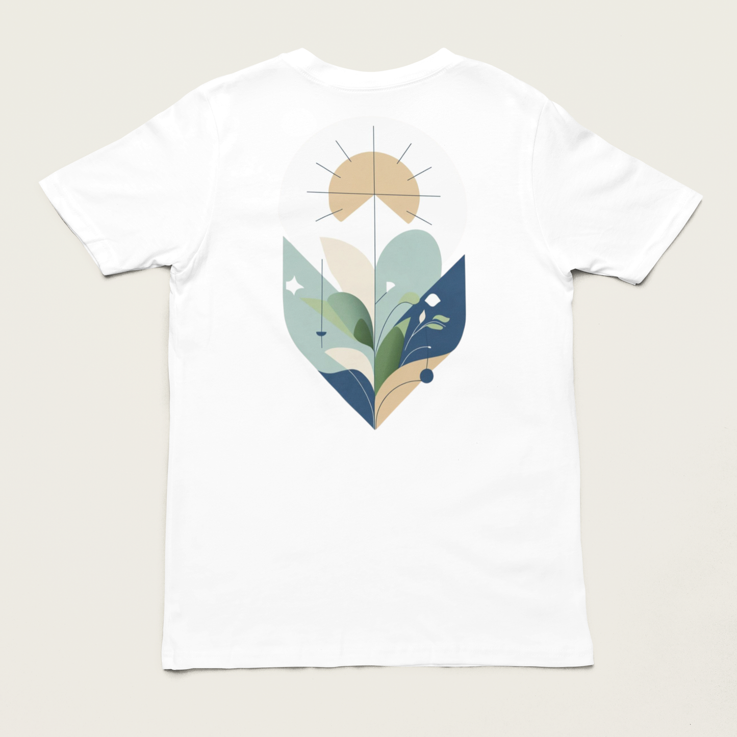 YARA – Unisex Bio T-Shirt | Minimalistisches Design von SOLVIVO | Symbol für Balance & Harmonie