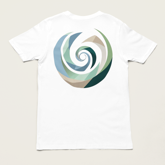 AUREA – Unisex Bio T-Shirt | Minimalistisches Design von SOLVIVO | Symbol für Goldene Mitte & innere Ruhe