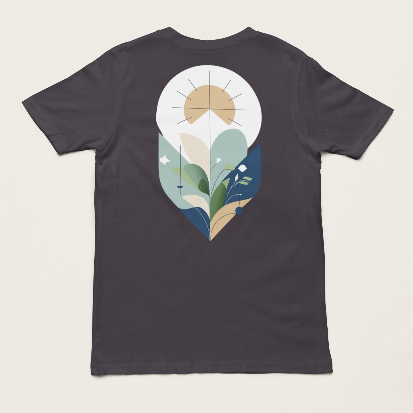 YARA – Unisex Bio T-Shirt | Minimalistisches Design von SOLVIVO | Symbol für Balance & Harmonie