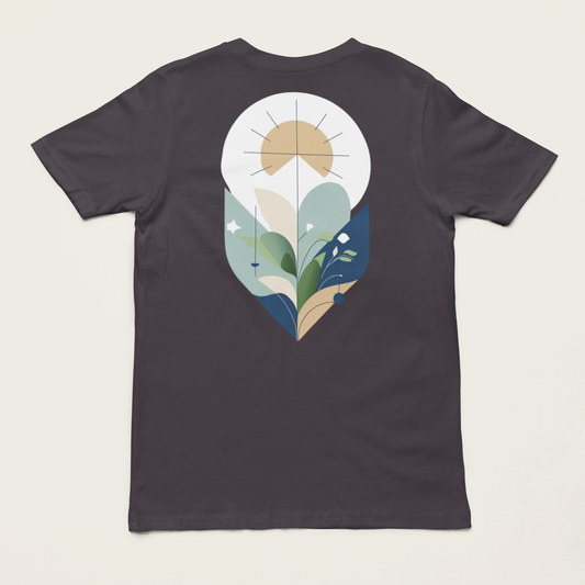 YARA – Unisex Bio T-Shirt | Minimalistisches Design von SOLVIVO | Symbol für Balance & Harmonie