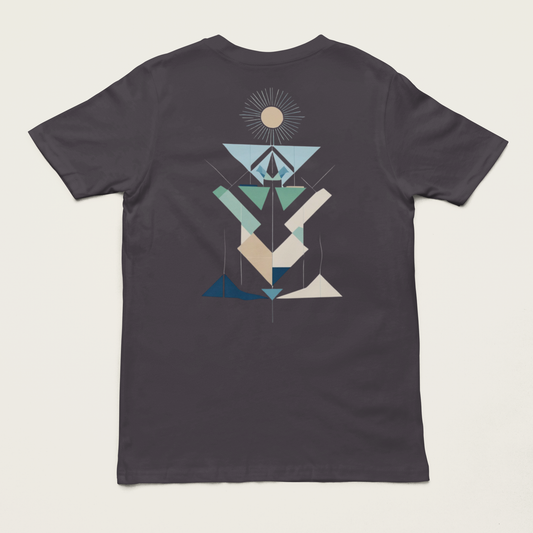 LUMEA – Unisex Bio T-Shirt | Minimalistisches Design von SOLVIVO | Symbol für Bewusstsein & Verbindung