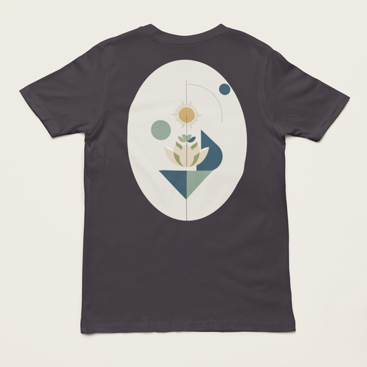 ORI – Unisex Bio T-Shirt | Minimalistisches Design von SOLVIVO | Symbol für Ursprung & Orientierung