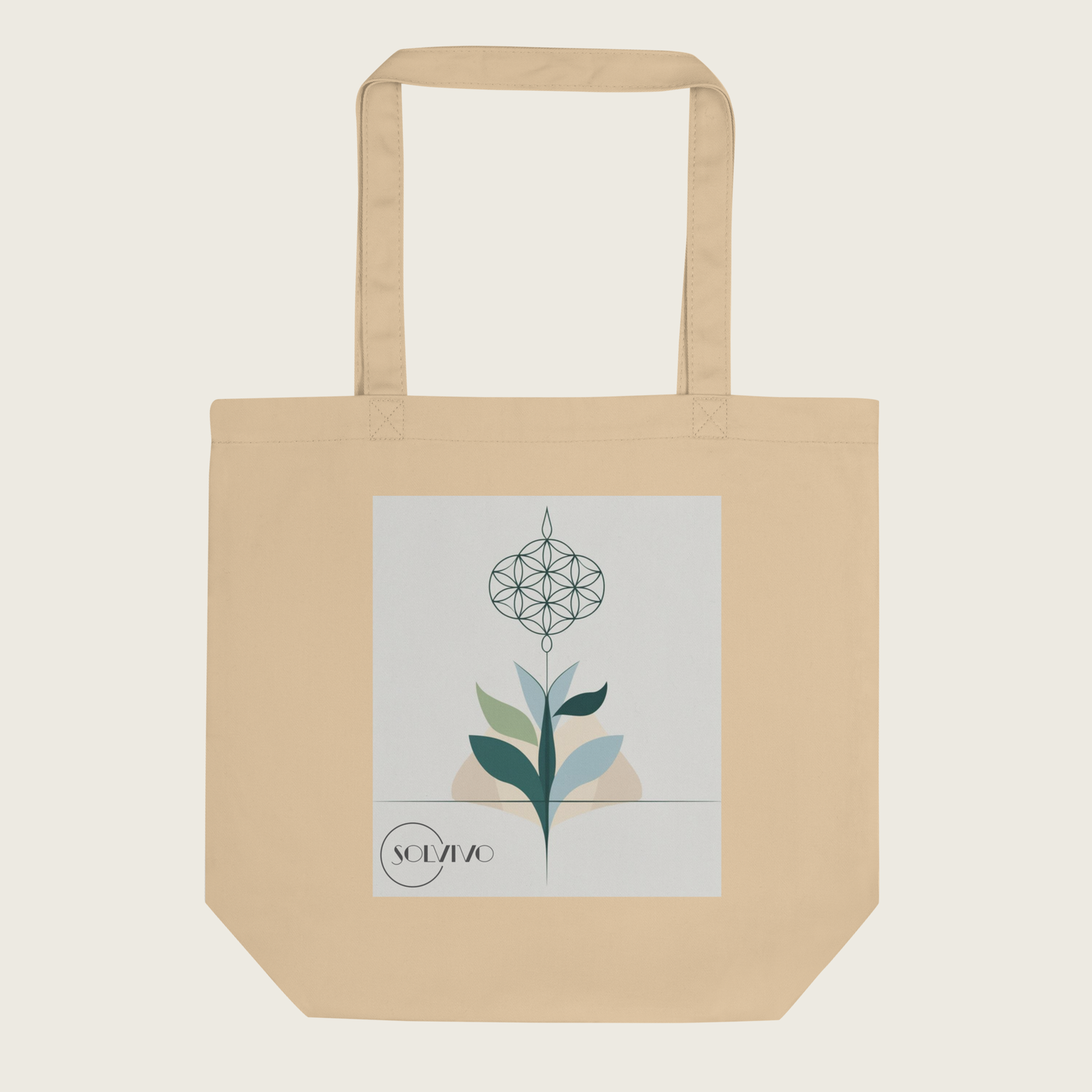 VITA – Organic Tote Bag | Minimalist design by SOLVIVO | Symbol of life energy &amp; growth
