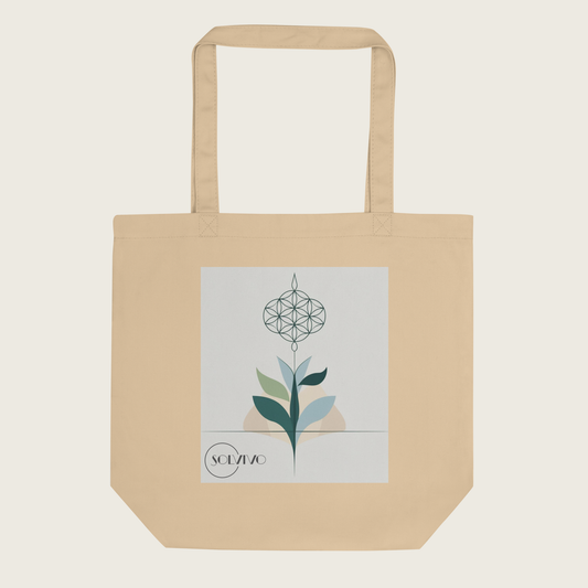 VITA – Organic Tote Bag | Minimalist design by SOLVIVO | Symbol of life energy &amp; growth