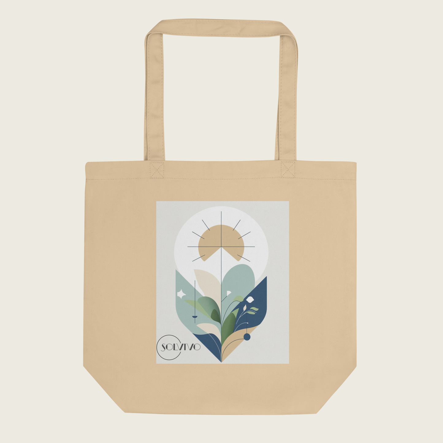 YARA – Bio Tote Bag | Minimalistisches Design von SOLVIVO | Symbol für Balance & Harmonie