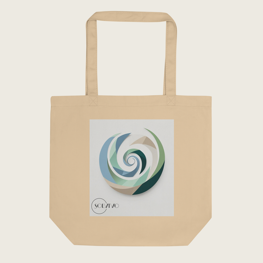 AUREA – Bio Tote Bag | Minimalistisches Design von SOLVIVO | Symbol für Goldene Mitte & innere Ruhe