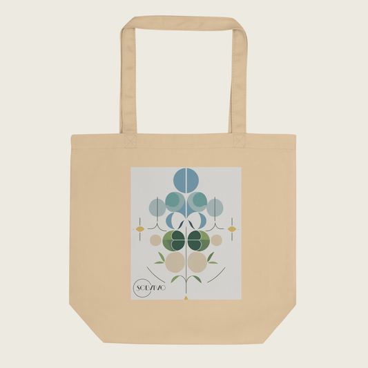 NOOR – Bio Tote Bag | Minimalistisches Design von SOLVIVO | Symbol für Licht & Klarheit