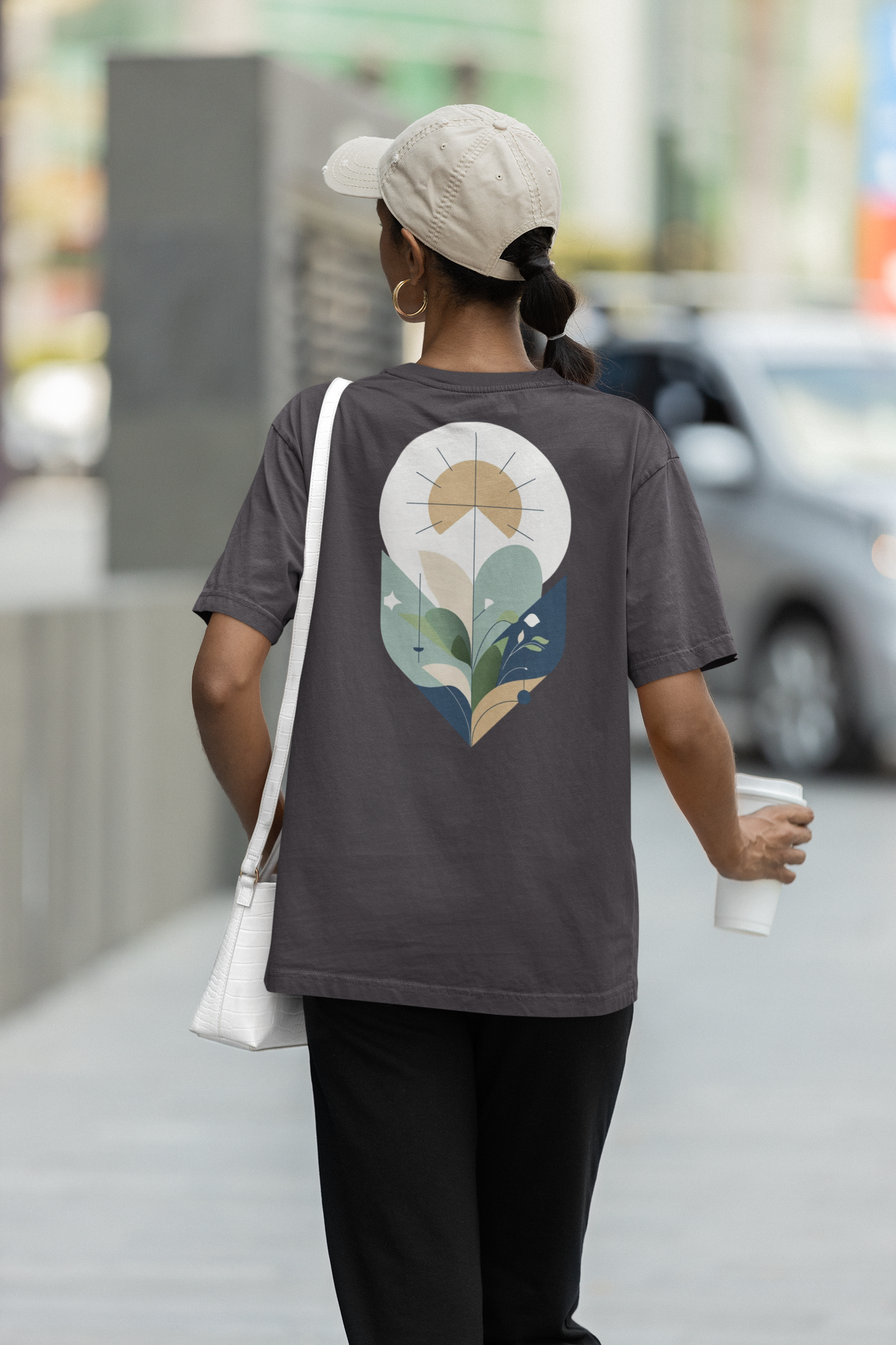 YARA – Unisex Bio T-Shirt | Minimalistisches Design von SOLVIVO | Symbol für Balance & Harmonie