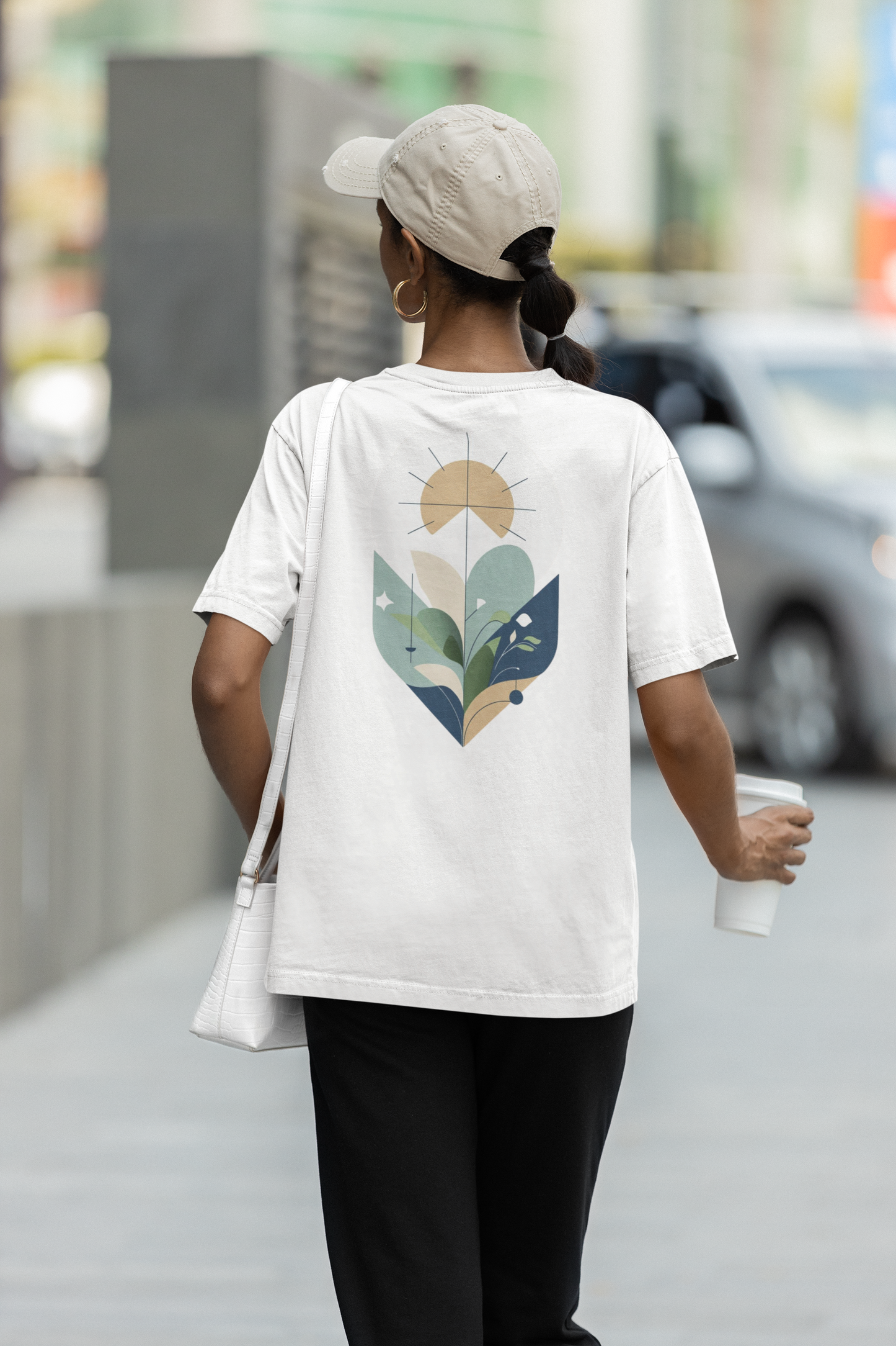 YARA – Unisex Bio T-Shirt | Minimalistisches Design von SOLVIVO | Symbol für Balance & Harmonie