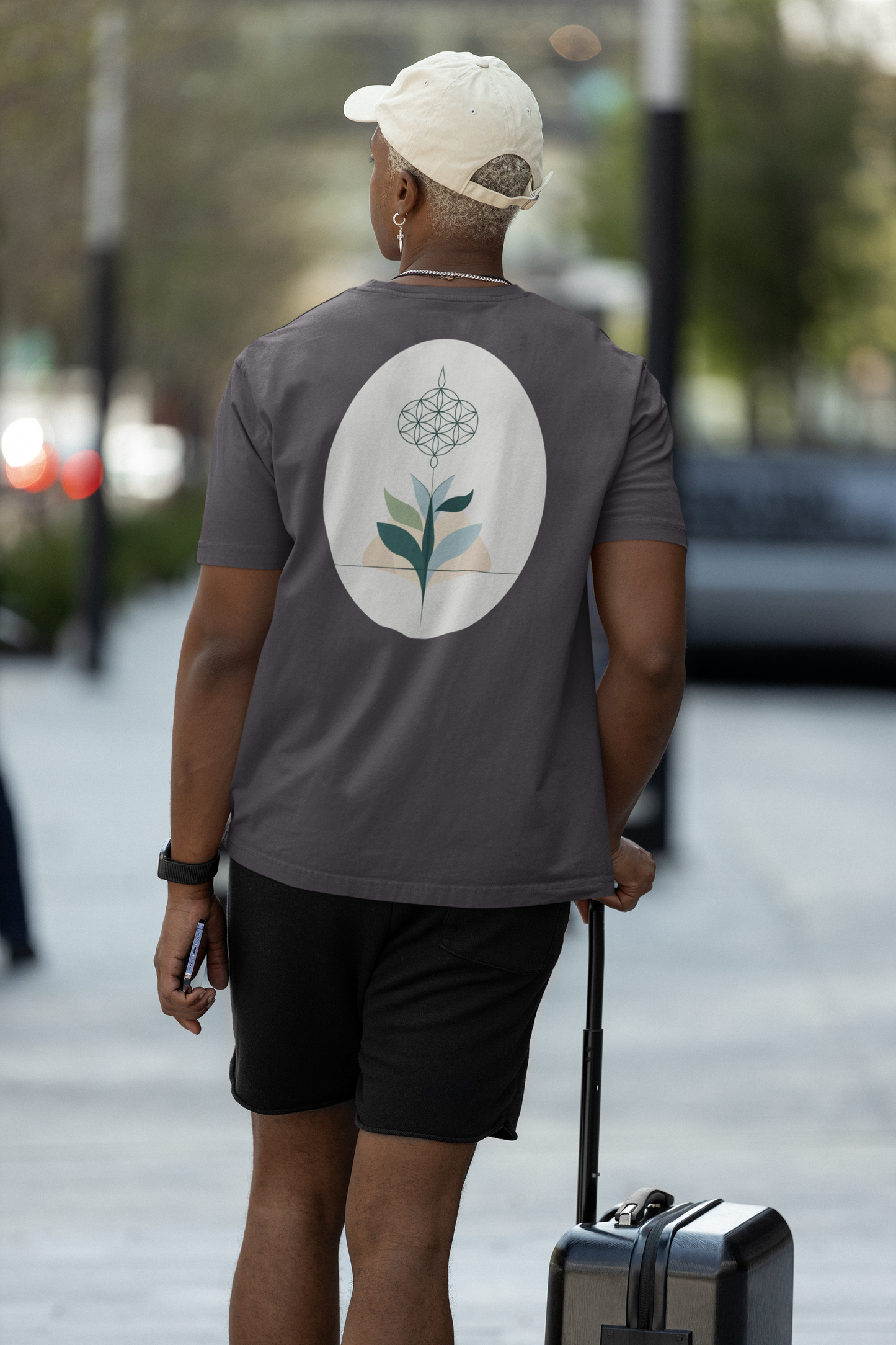 VITA – Unisex Bio T-Shirt | Minimalistisches Design von SOLVIVO | Symbol für Lebensenergie & Wachstum