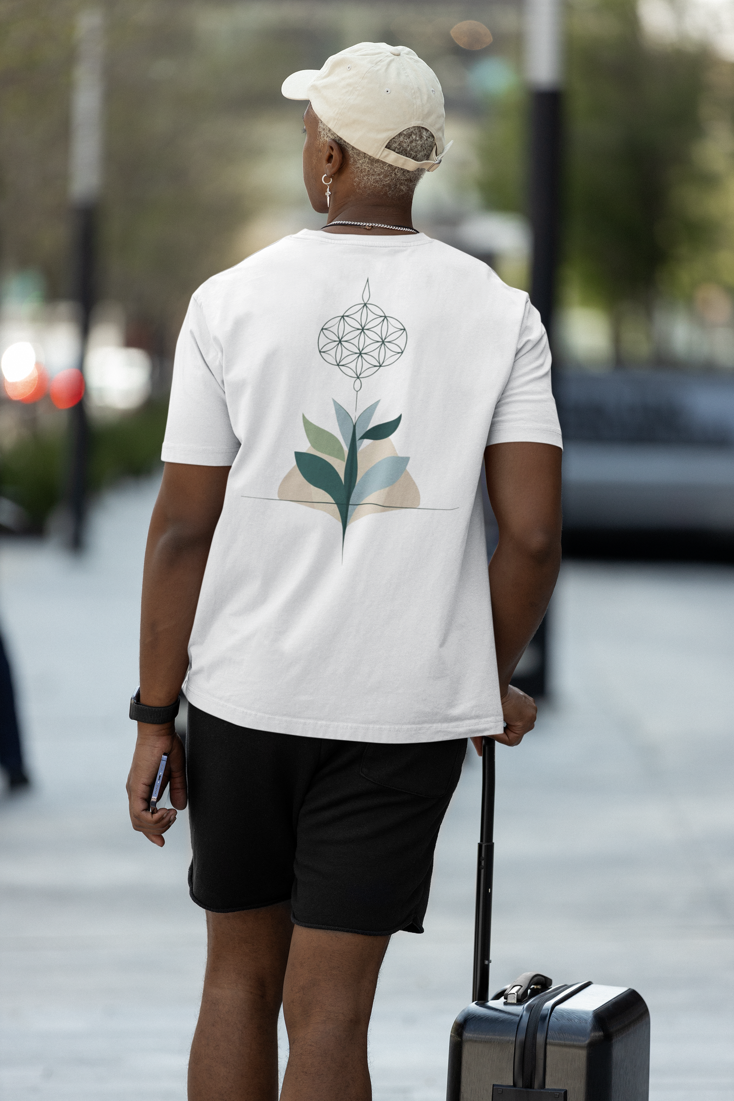 VITA – Unisex Bio T-Shirt | Minimalistisches Design von SOLVIVO | Symbol für Lebensenergie & Wachstum
