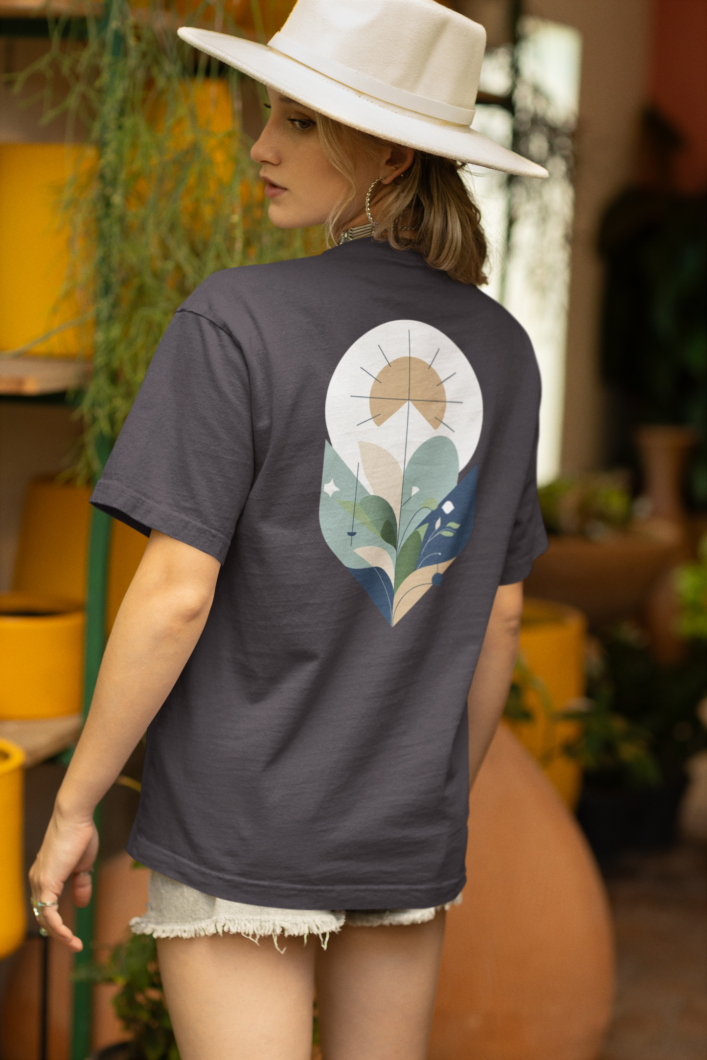 YARA – Unisex Bio T-Shirt | Minimalistisches Design von SOLVIVO | Symbol für Balance & Harmonie