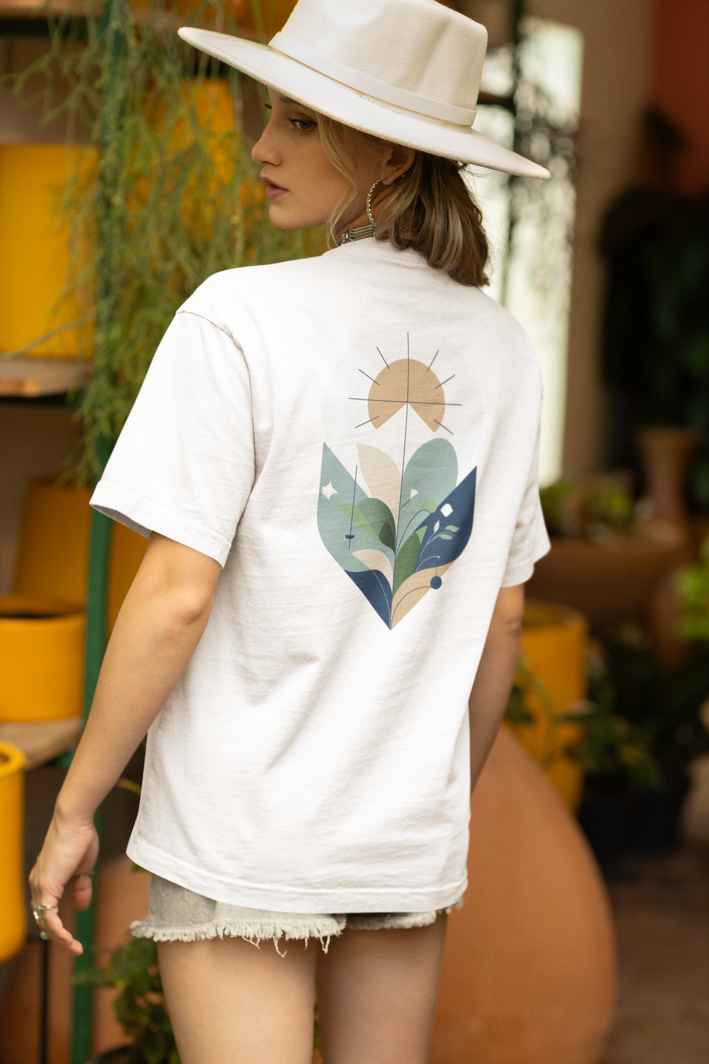 YARA – Unisex Bio T-Shirt | Minimalistisches Design von SOLVIVO | Symbol für Balance & Harmonie