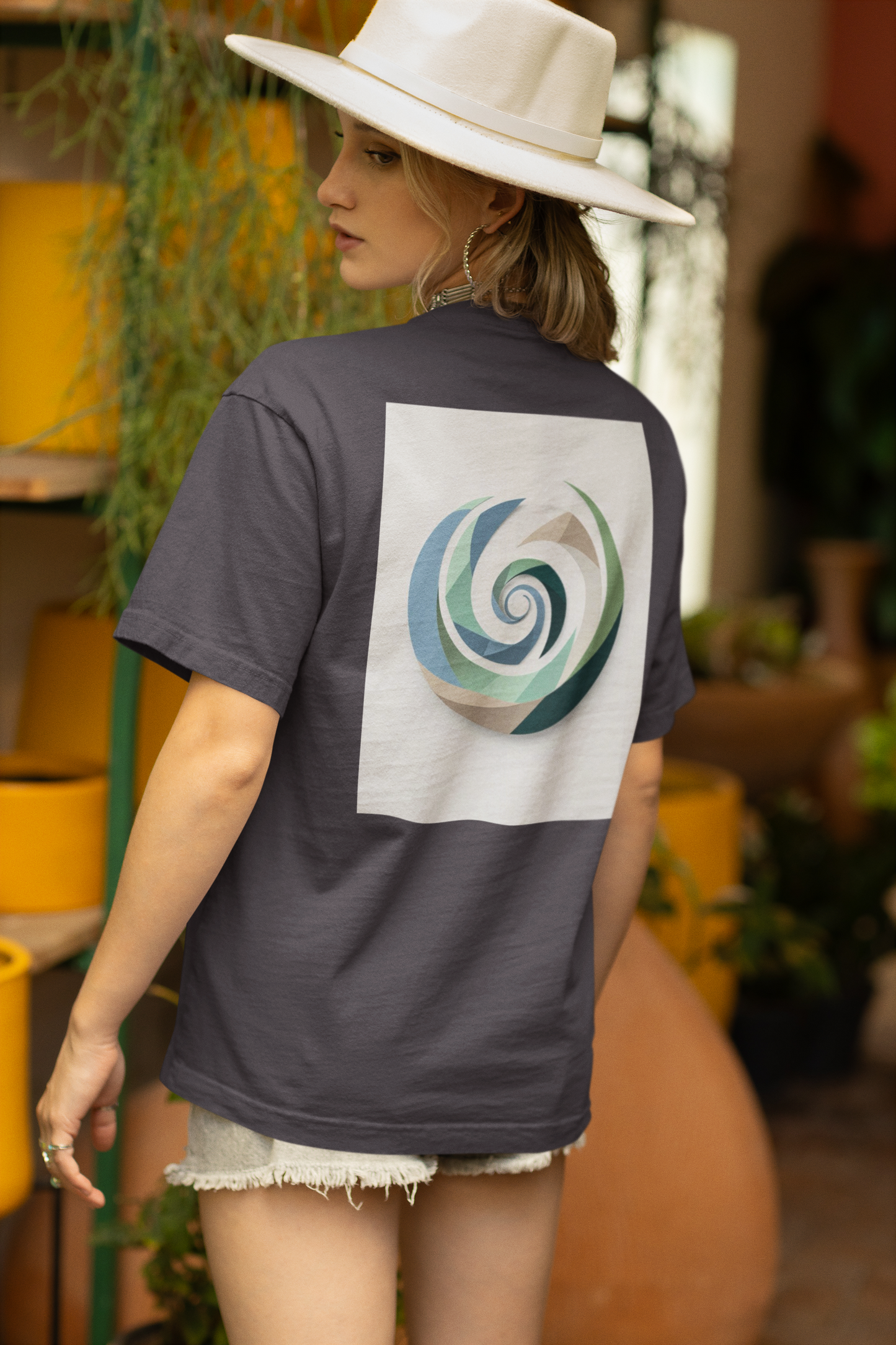 AUREA – Unisex Bio T-Shirt | Minimalistisches Design von SOLVIVO | Symbol für Goldene Mitte & innere Ruhe