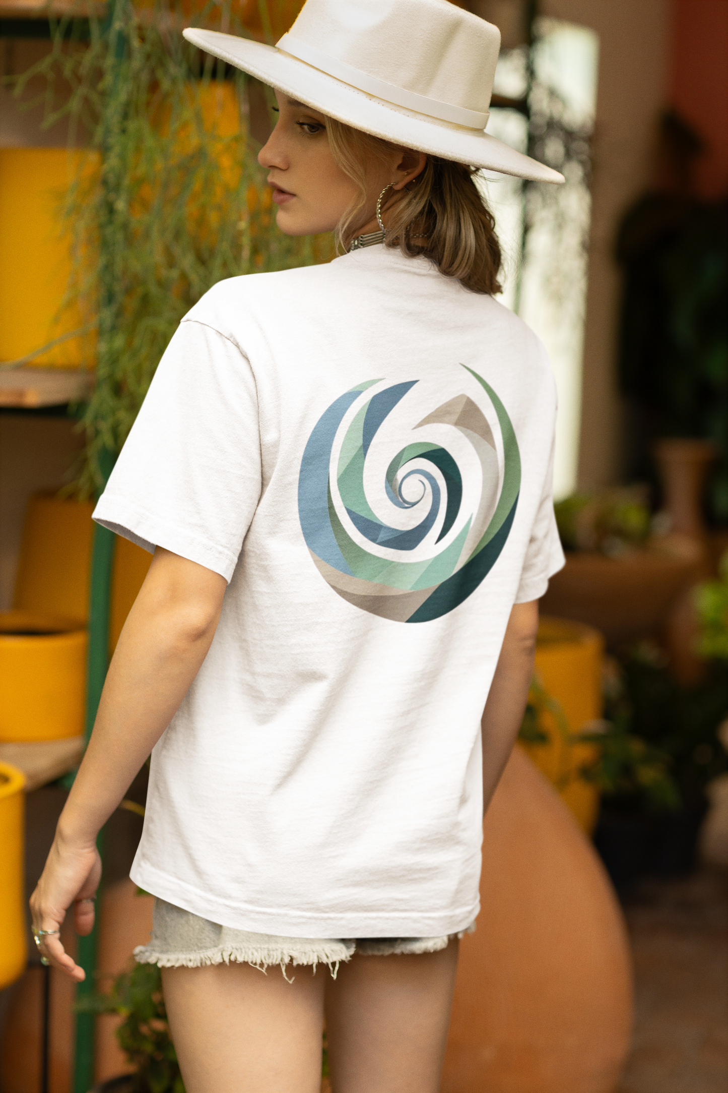 AUREA – Unisex Bio T-Shirt | Minimalistisches Design von SOLVIVO | Symbol für Goldene Mitte & innere Ruhe