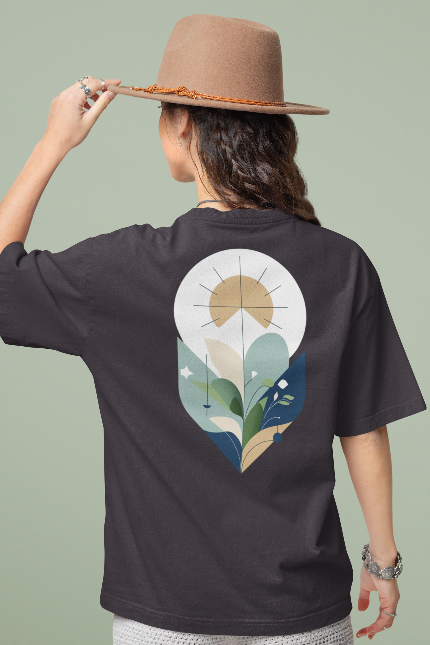 YARA – Unisex Bio T-Shirt | Minimalistisches Design von SOLVIVO | Symbol für Balance & Harmonie