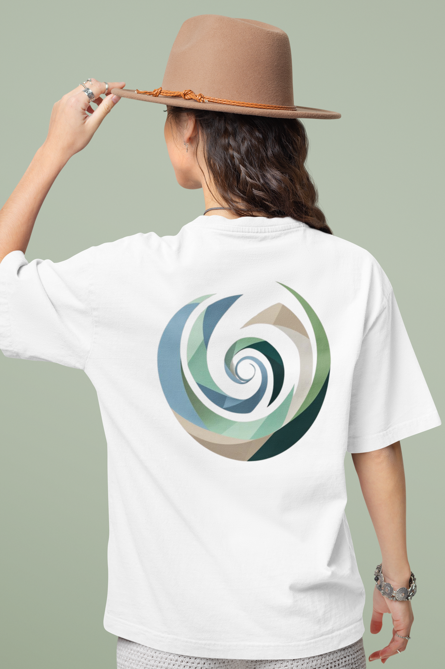 AUREA – Unisex Bio T-Shirt | Minimalistisches Design von SOLVIVO | Symbol für Goldene Mitte & innere Ruhe