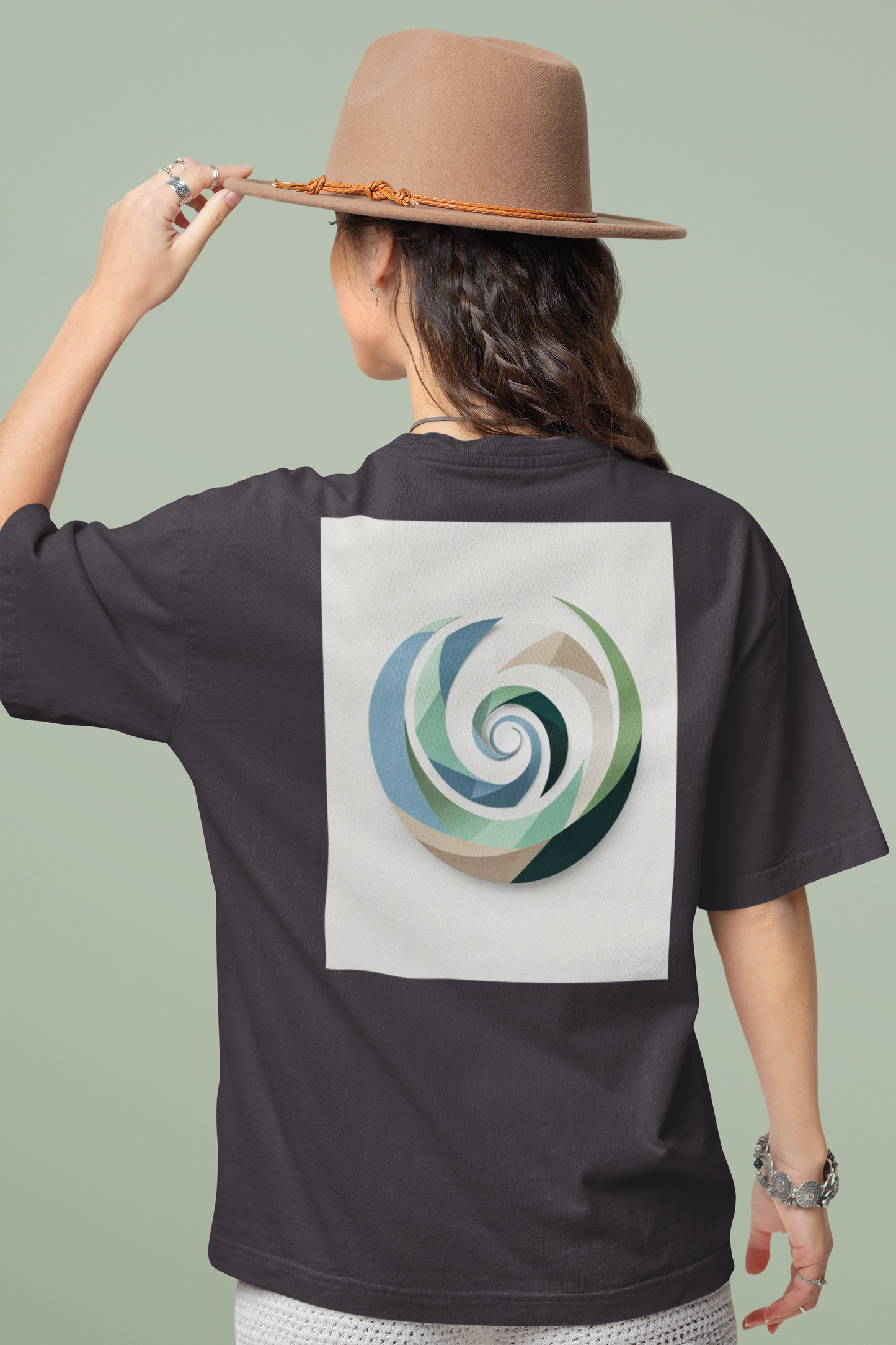 AUREA – Unisex Bio T-Shirt | Minimalistisches Design von SOLVIVO | Symbol für Goldene Mitte & innere Ruhe