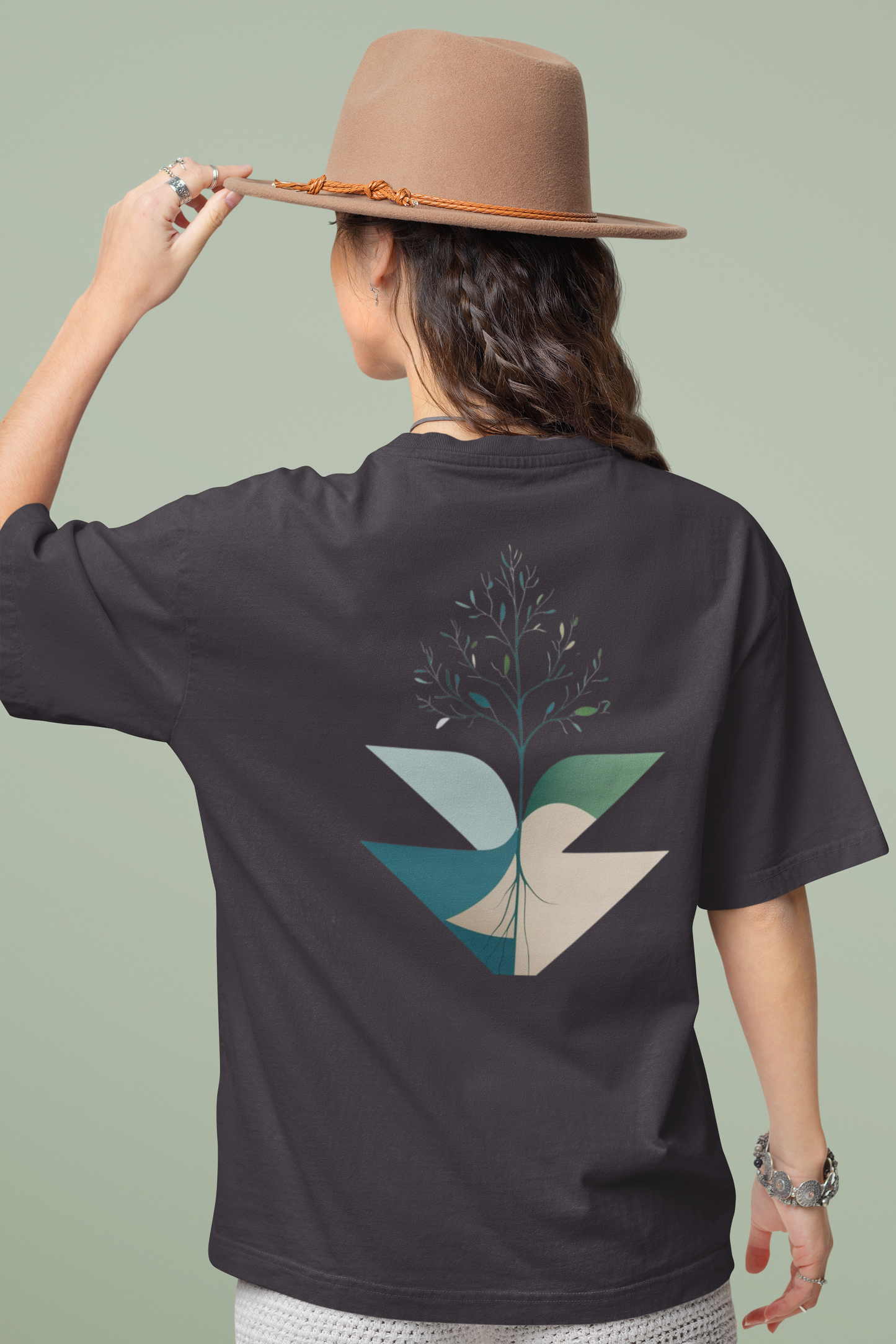 TARU – Unisex Bio T-Shirt | Minimalistisches Design von SOLVIVO | Symbol für Stärke & Wurzeln