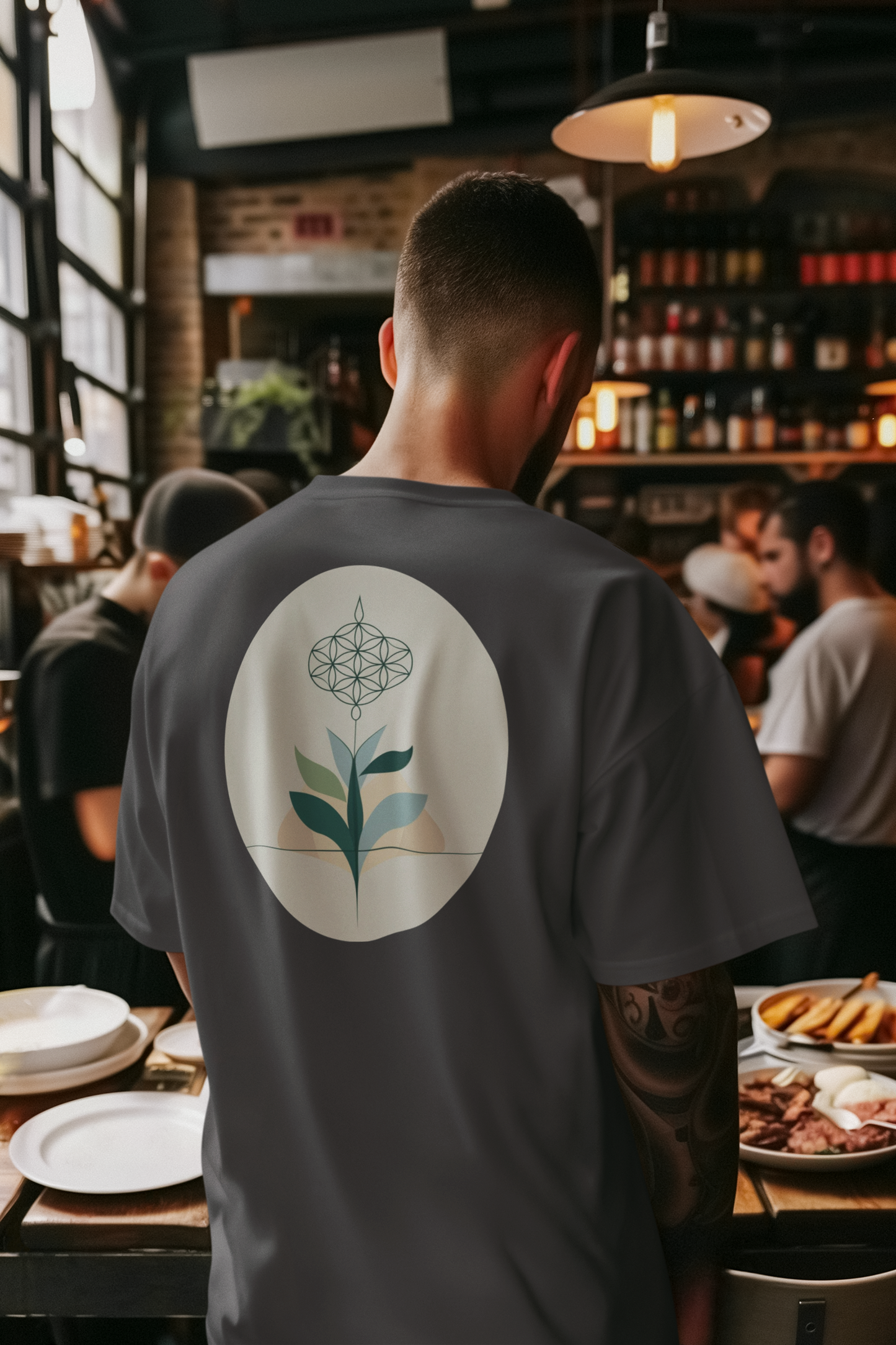 VITA – Unisex Bio T-Shirt | Minimalistisches Design von SOLVIVO | Symbol für Lebensenergie & Wachstum