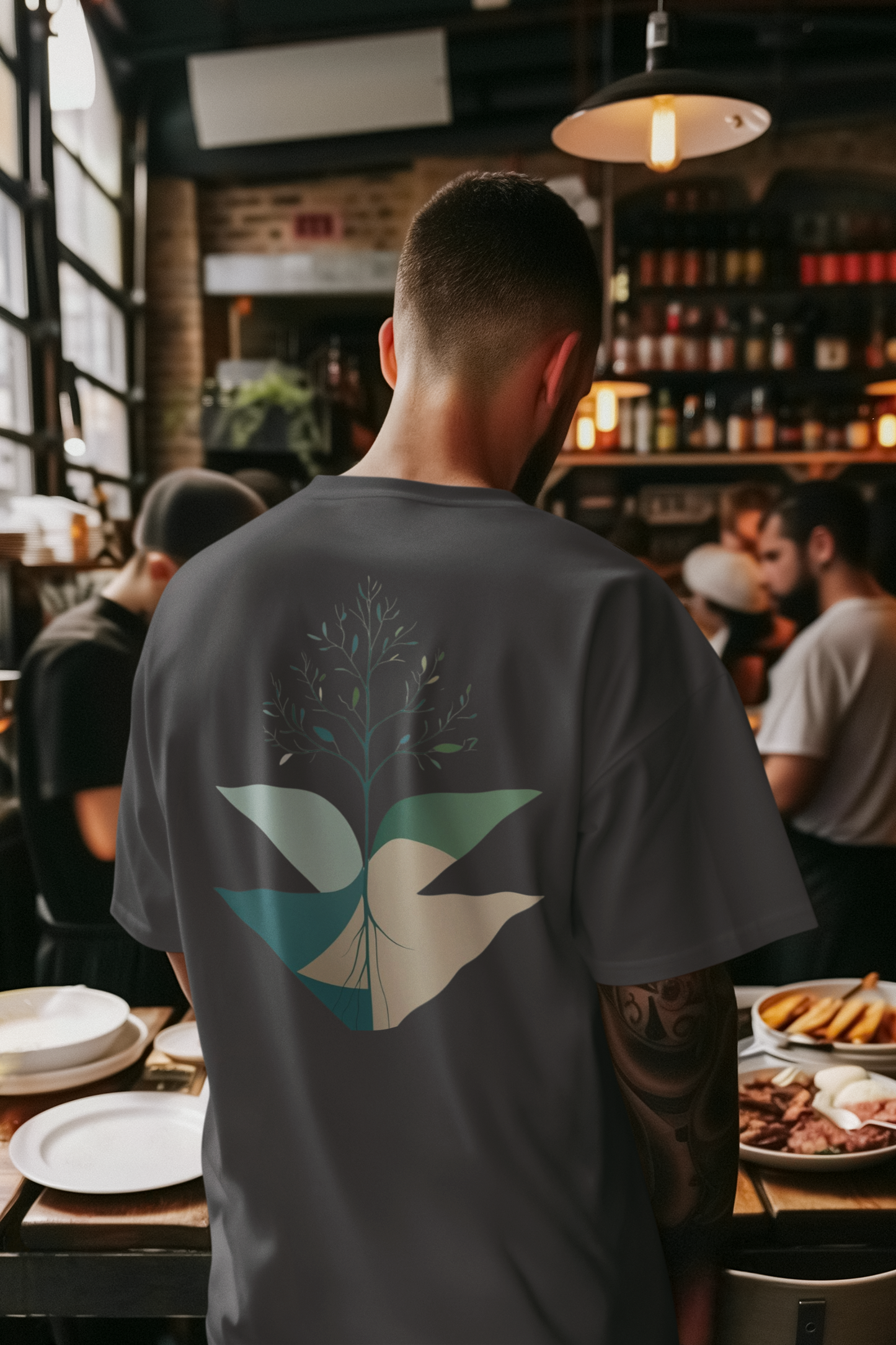 TARU – Unisex Bio T-Shirt | Minimalistisches Design von SOLVIVO | Symbol für Stärke & Wurzeln