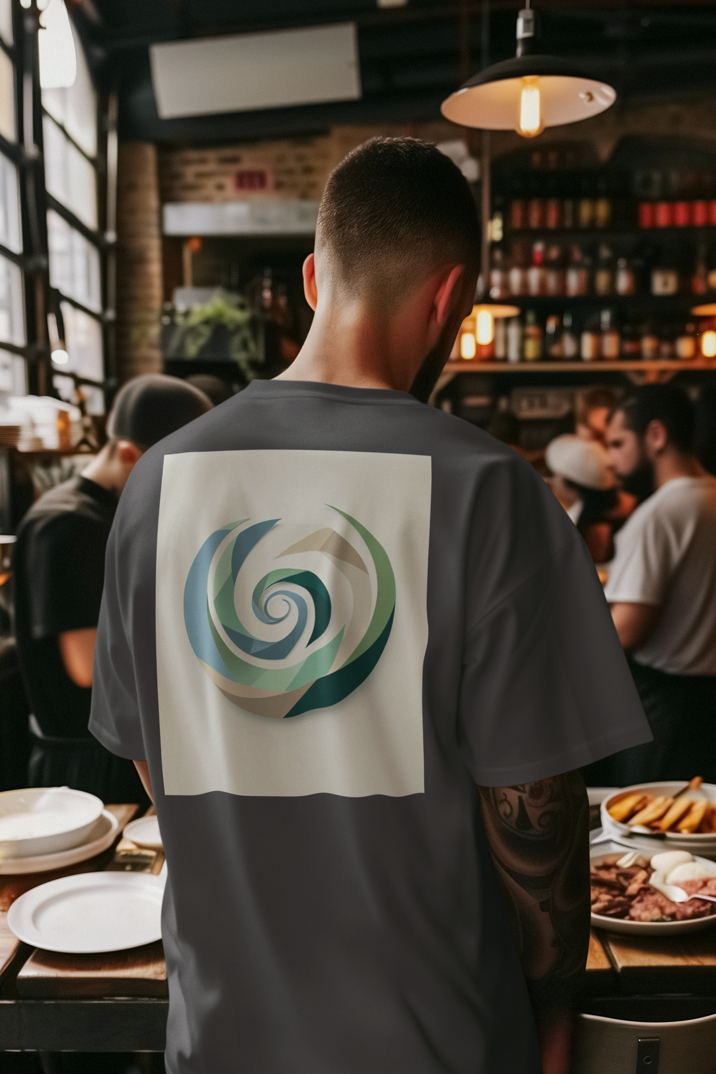 AUREA – Unisex Bio T-Shirt | Minimalistisches Design von SOLVIVO | Symbol für Goldene Mitte & innere Ruhe