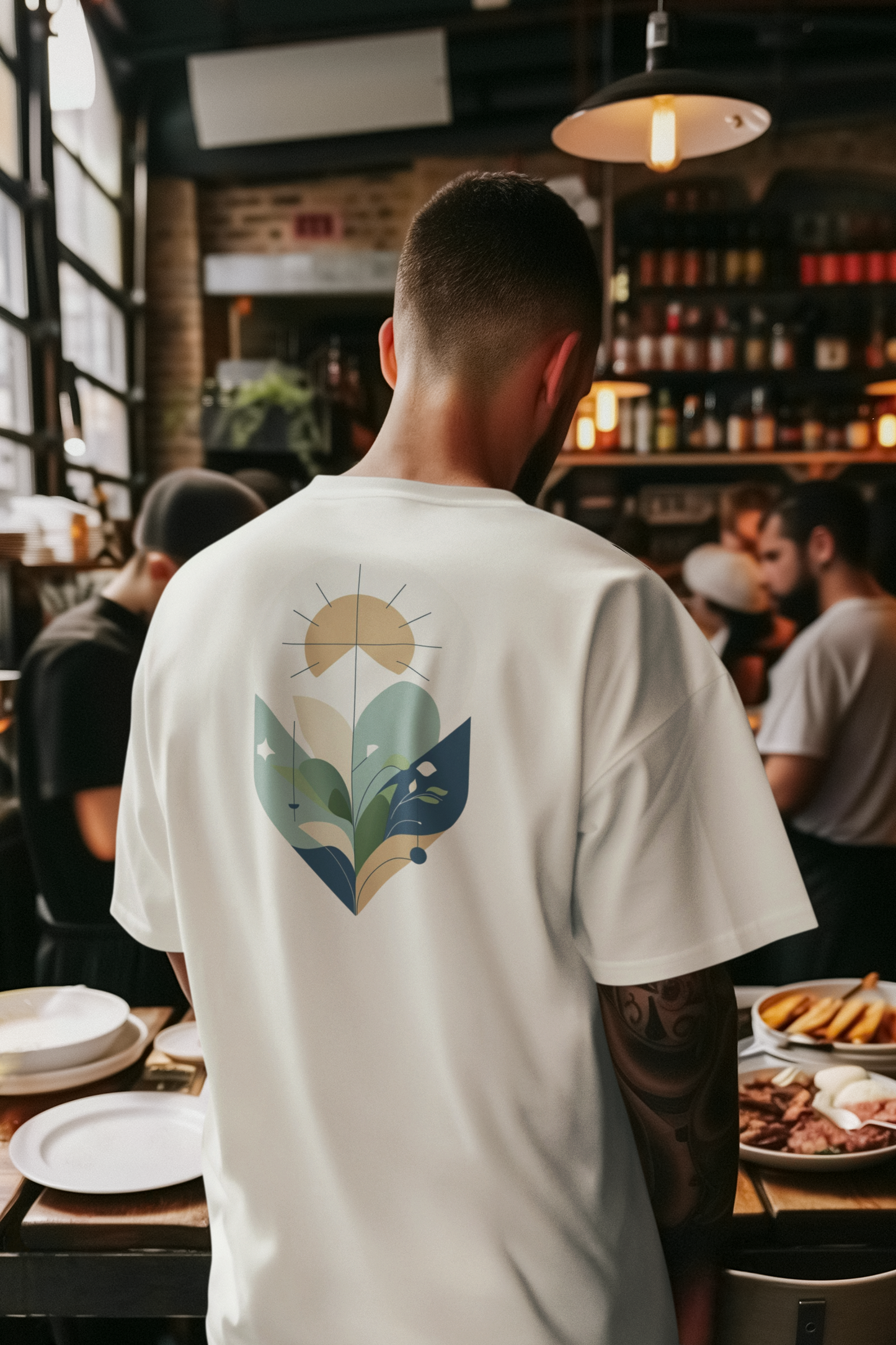 YARA – Unisex Bio T-Shirt | Minimalistisches Design von SOLVIVO | Symbol für Balance & Harmonie