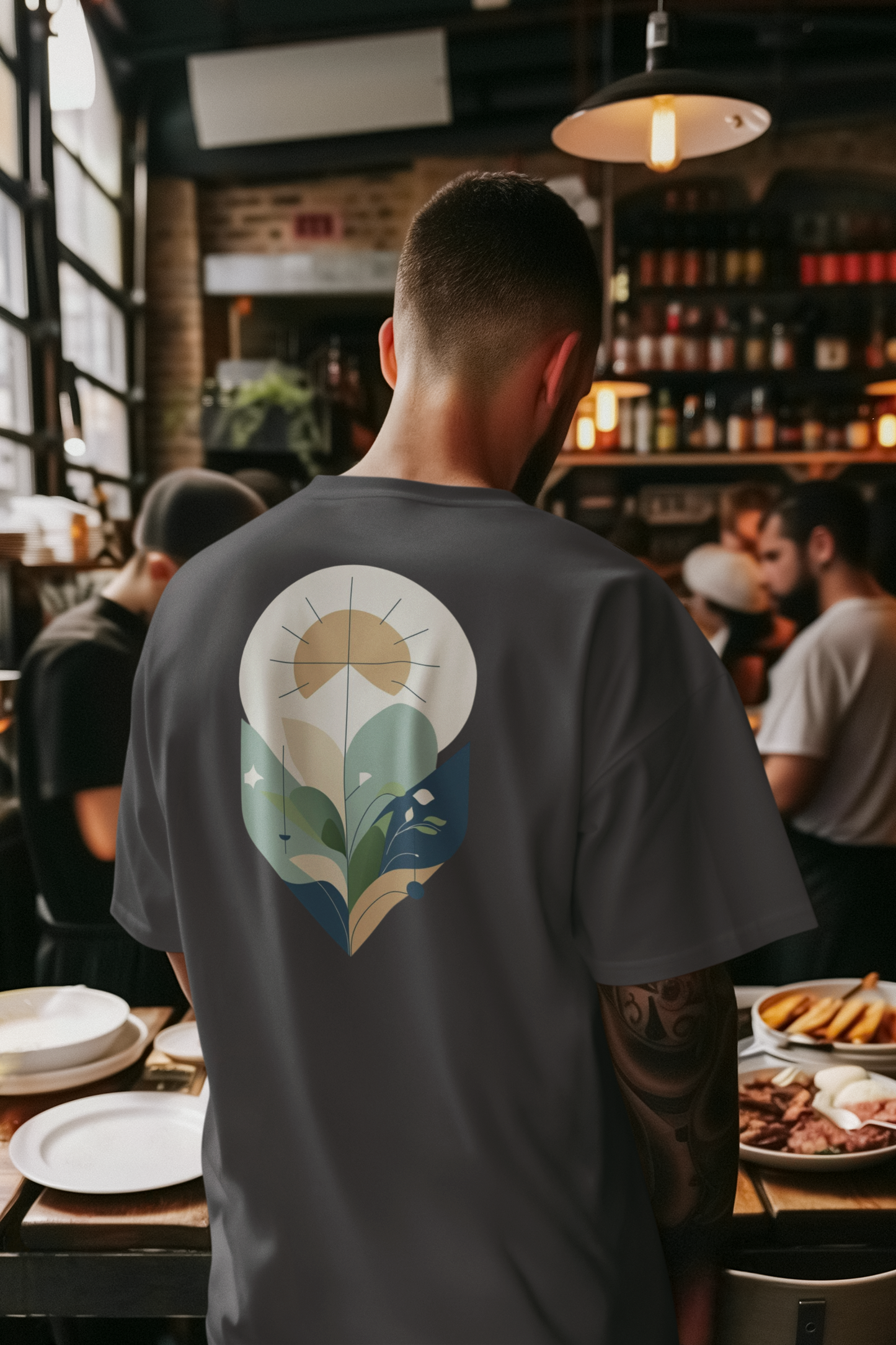 YARA – Unisex Bio T-Shirt | Minimalistisches Design von SOLVIVO | Symbol für Balance & Harmonie