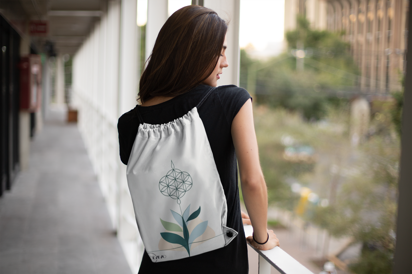 VITA – Premium Turnbeutel | Minimalistisches Design von SOLVIVO | Symbol für Lebensenergie & Wachstum