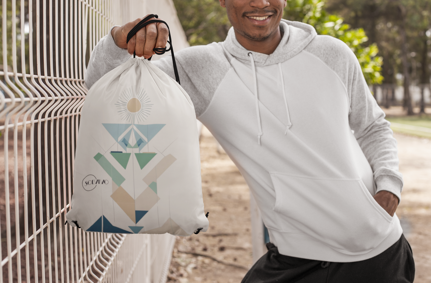 LUMEA – Premium Turnbeutel | Minimalistisches Design von SOLVIVO | Symbol für Bewusstsein & Verbindung