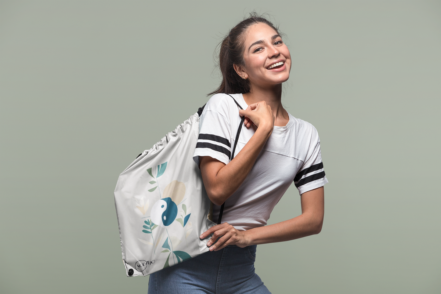 NIVO – Premium Turnbeutel | Minimalistisches Design von SOLVIVO | Symbol für Balance & Stabilität