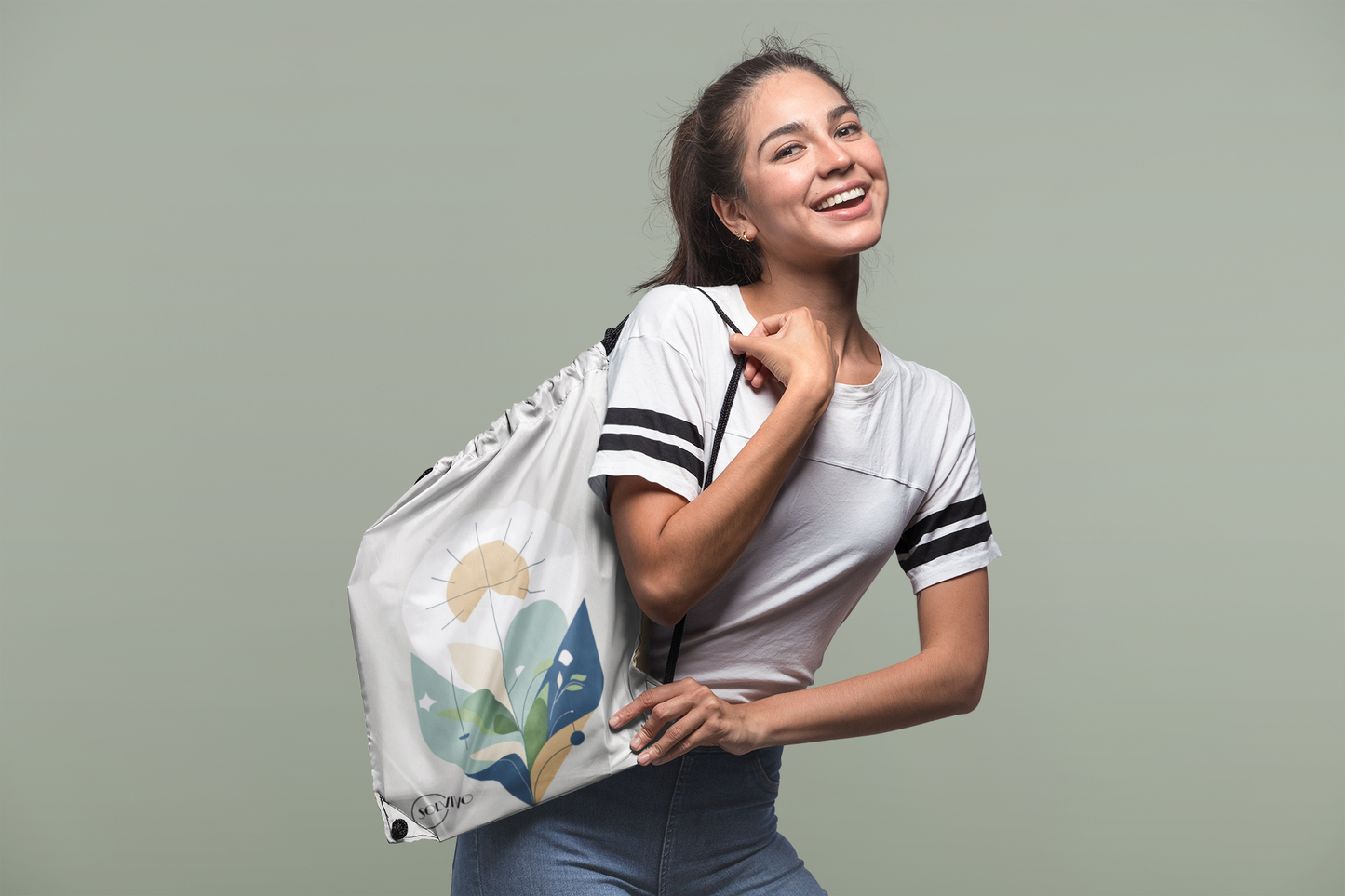 YARA – Premium Turnbeutel | Minimalistisches Design von SOLVIVO | Symbol für Balance & Harmonie