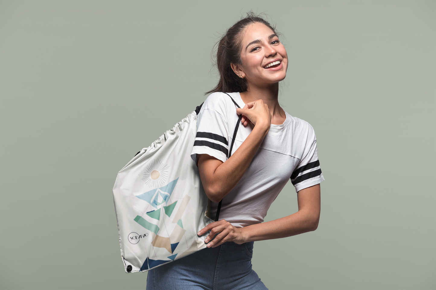 LUMEA – Premium Turnbeutel | Minimalistisches Design von SOLVIVO | Symbol für Bewusstsein & Verbindung