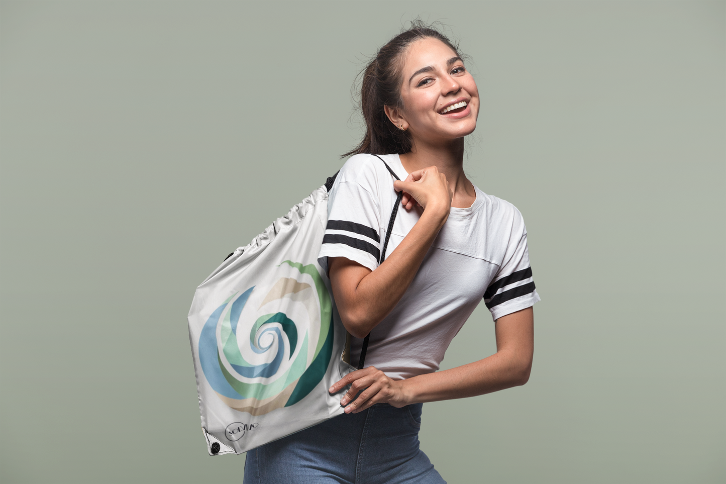 AUREA – Premium Turnbeutel | Minimalistisches Design von SOLVIVO | Symbol für Goldene Mitte & innere Ruhe