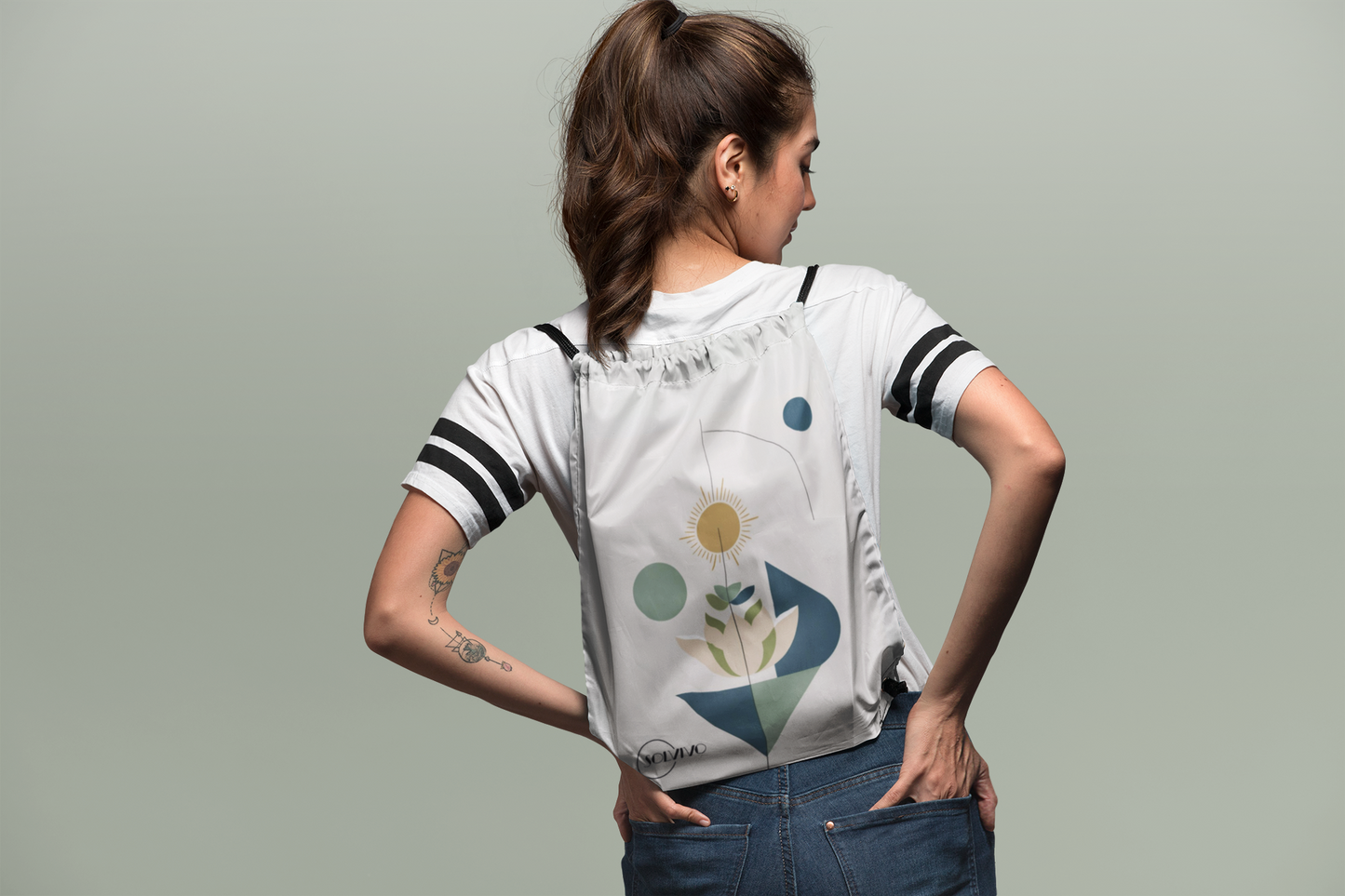 ORI – Premium Turnbeutel | Minimalistisches Design von SOLVIVO | Symbol für Ursprung & Orientierung