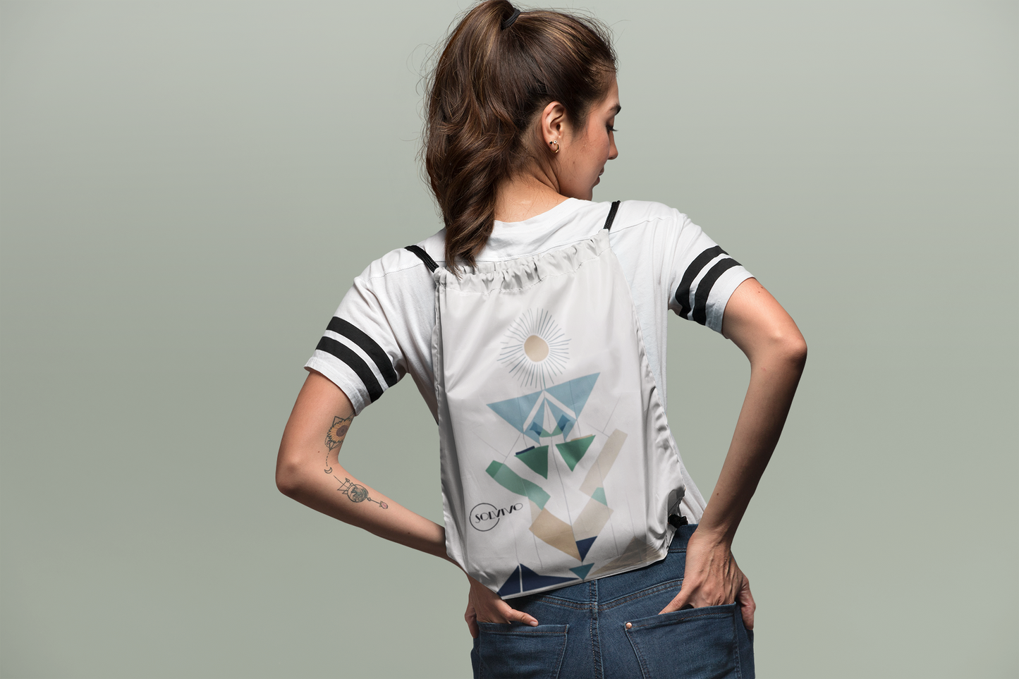 LUMEA – Premium Turnbeutel | Minimalistisches Design von SOLVIVO | Symbol für Bewusstsein & Verbindung