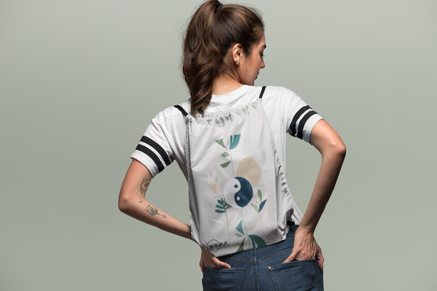 NIVO – Premium Turnbeutel | Minimalistisches Design von SOLVIVO | Symbol für Balance & Stabilität