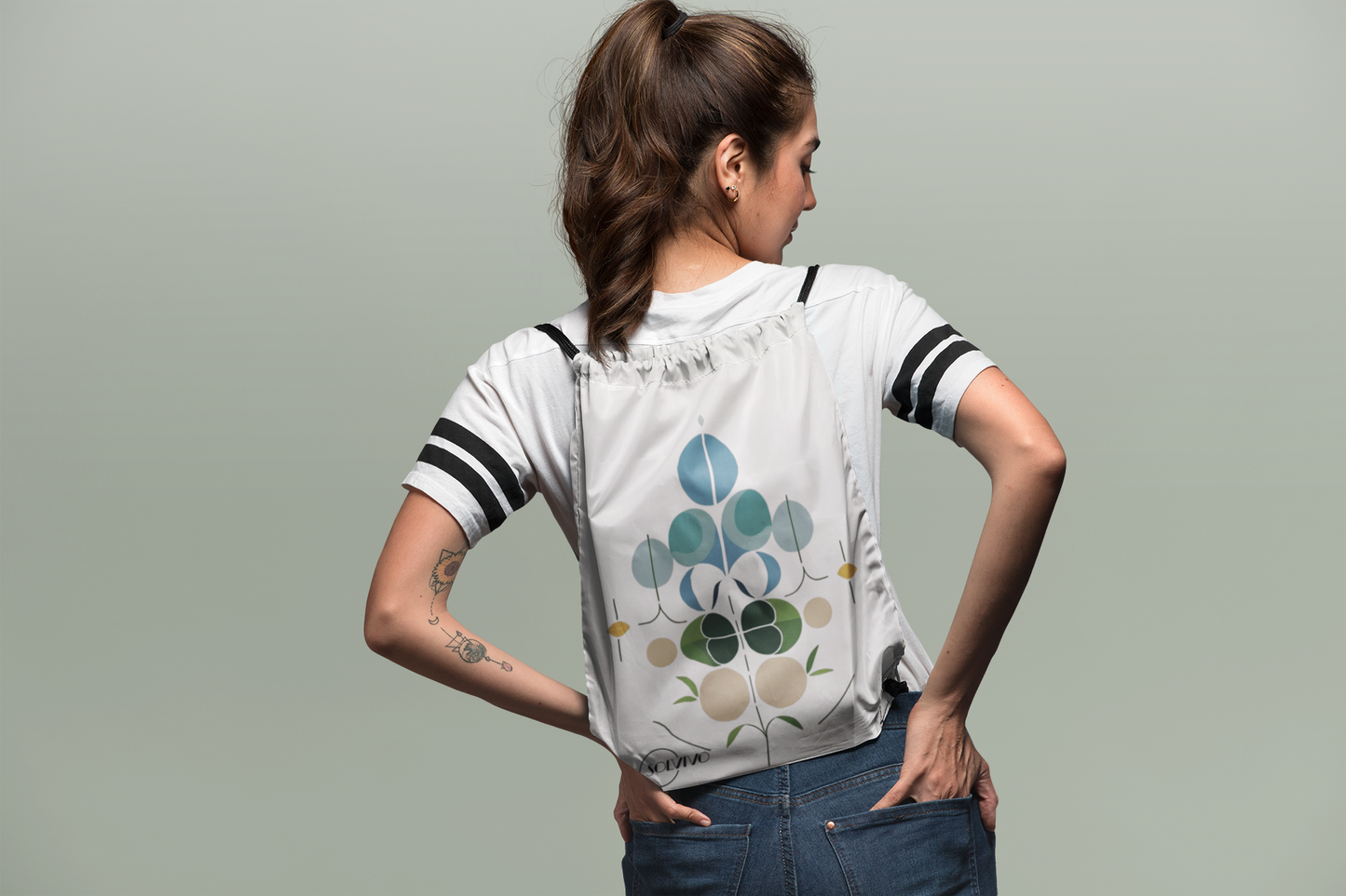 NOOR – Premium Turnbeutel | Minimalistisches Design von SOLVIVO | Symbol für Licht & Klarheit