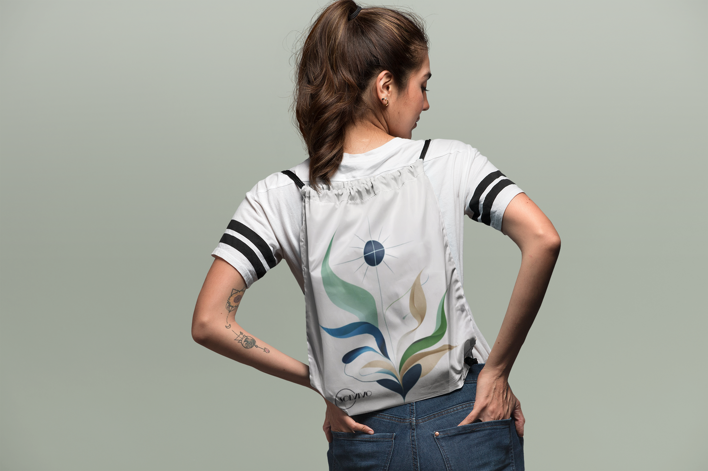 ELAR – Premium Turnbeutel | Minimalistisches Design von SOLVIVO | Symbol für Klarheit & Achtsamkeit