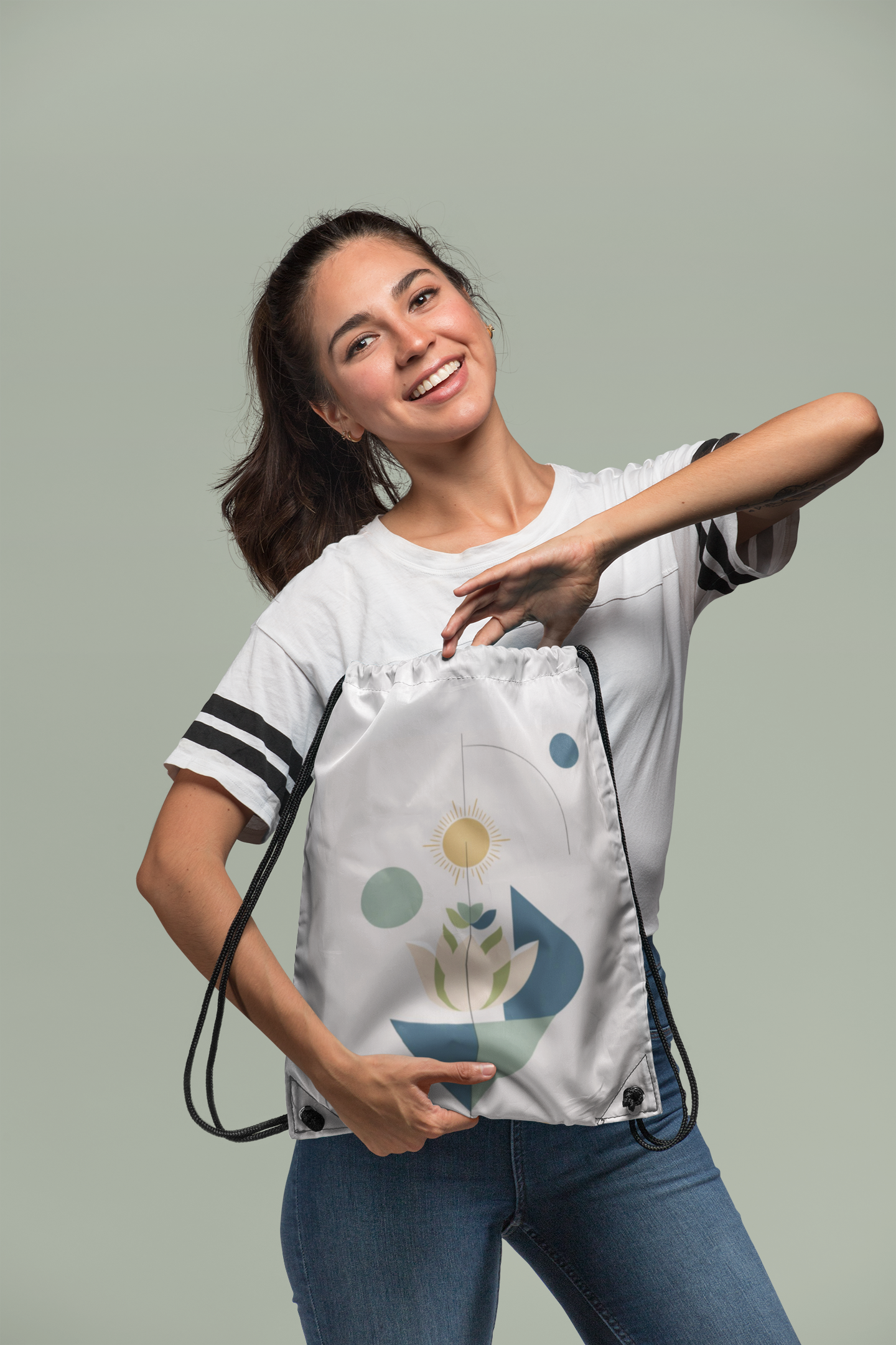 ORI – Premium Turnbeutel | Minimalistisches Design von SOLVIVO | Symbol für Ursprung & Orientierung