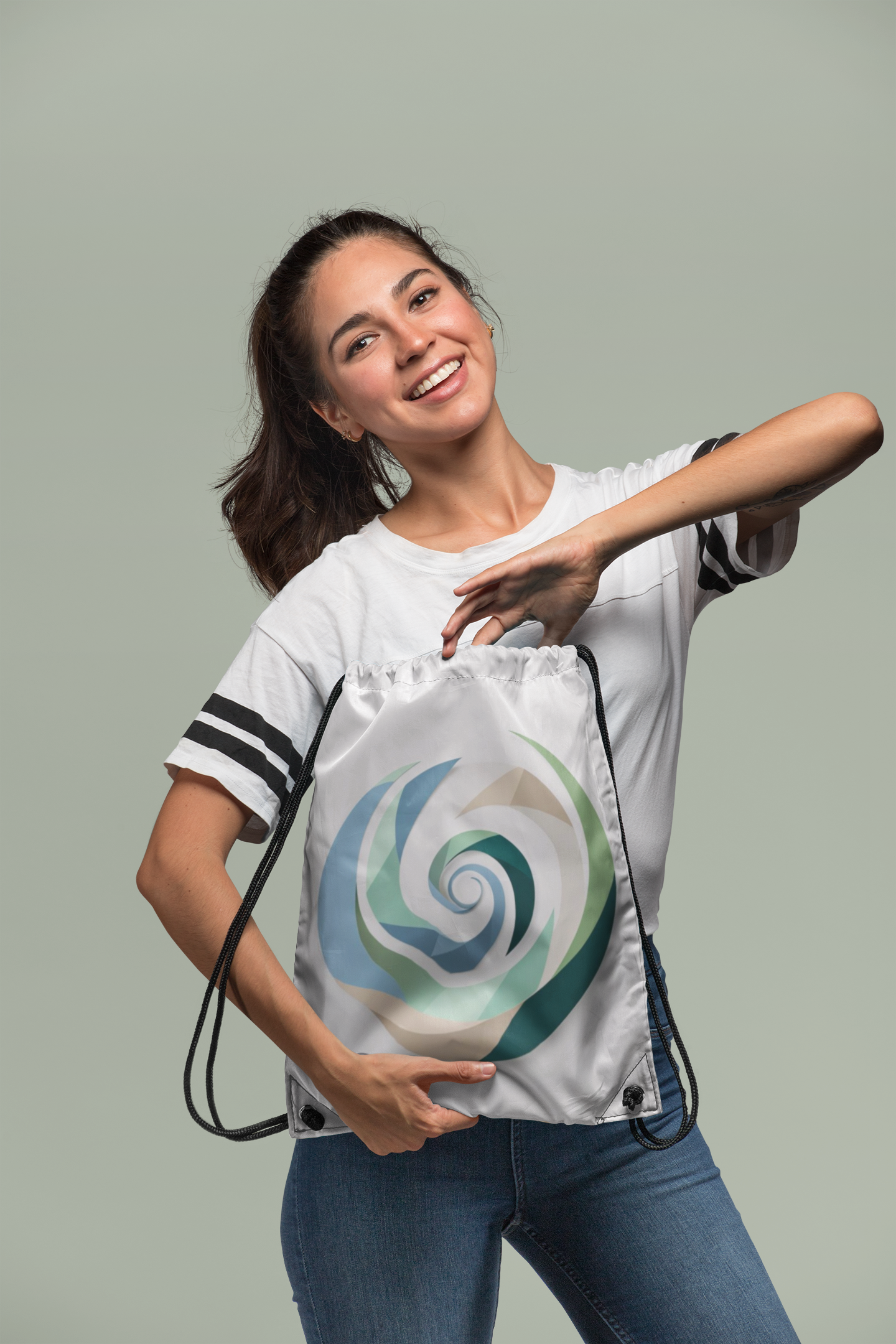 AUREA – Premium Turnbeutel | Minimalistisches Design von SOLVIVO | Symbol für Goldene Mitte & innere Ruhe